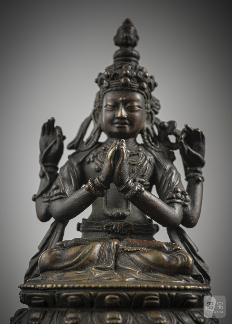 A BRONZE FIGURE OF SADAKSHARILOKESHVARA - 图5